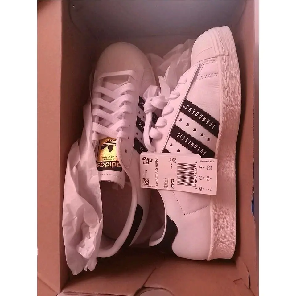 Adidas shoes - adidas Superstar 80S - Superstar - FY0728 - White/Black/Chalk White 0