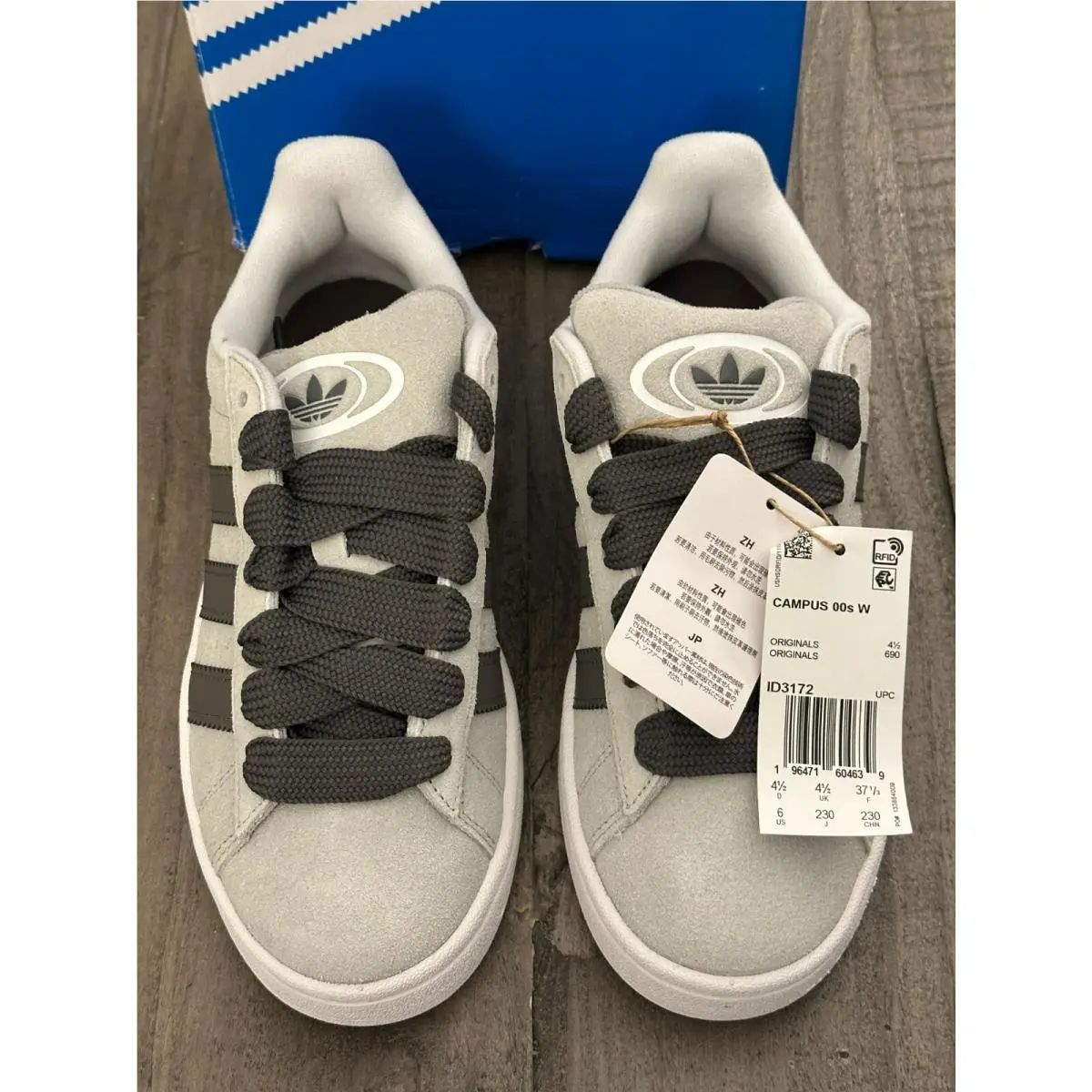 Adidas shoes - adidas Campus 00s - Campus - ID3172 - Gray, Manufacturer: Grey Two/Charcoal/Core White (UPC: 196471604707) 1