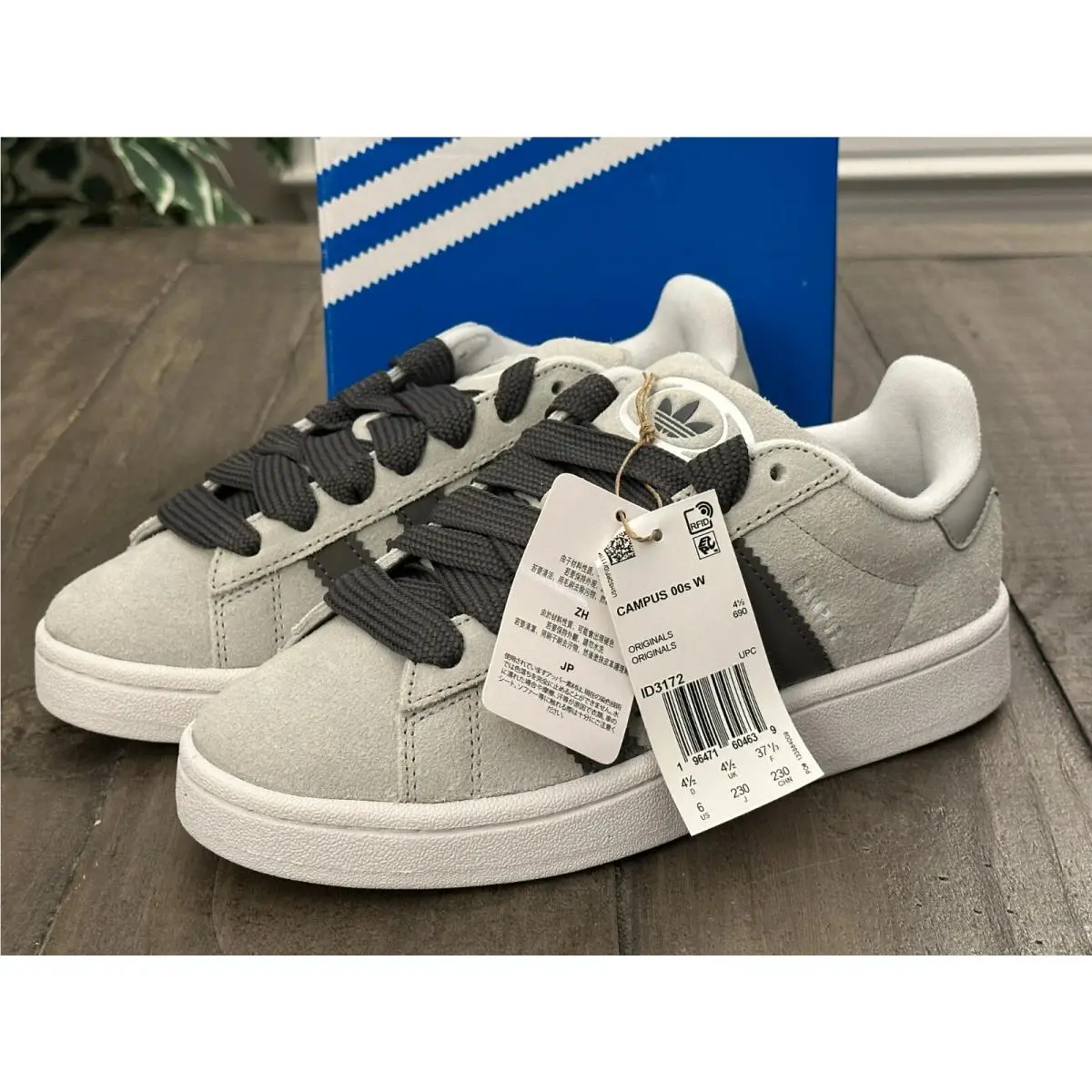Adidas shoes - adidas Campus 00s - Campus - ID3172 - Gray, Manufacturer: Grey Two/Charcoal/Core White (UPC: 196471604707) 4