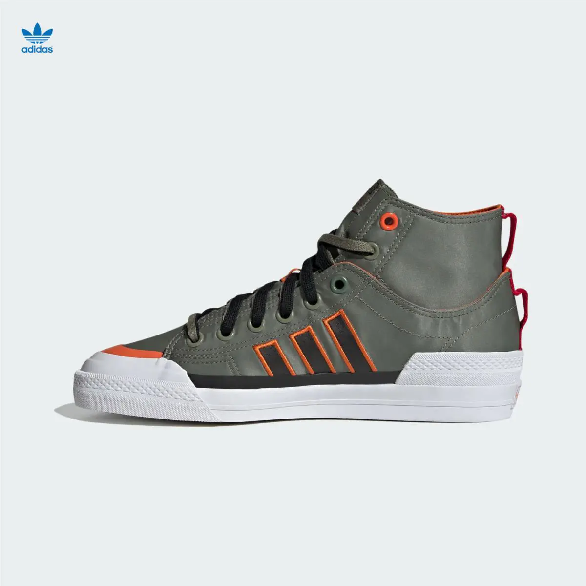 Adidas shoes - Adidas Originals Nizza - Originals Nizza - GZ2655 - Legacy Green / Core Black / Orange (UPC: 194821760813) 2