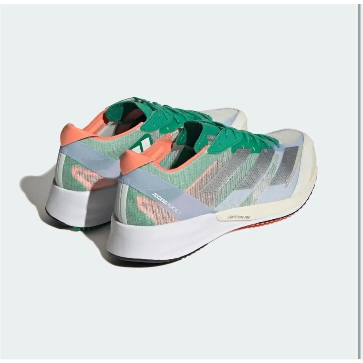 Adidas shoes - Adizero Adios 7 - Adizero Adios - JR1094 - White/Silver/Cougrn 6