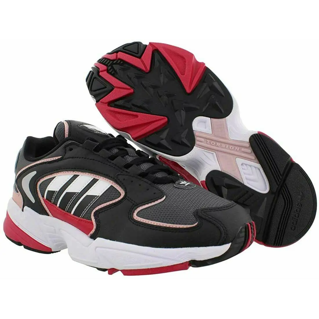 Adidas shoes - Black/Grey/Pink Spirit/red - FU9589 3