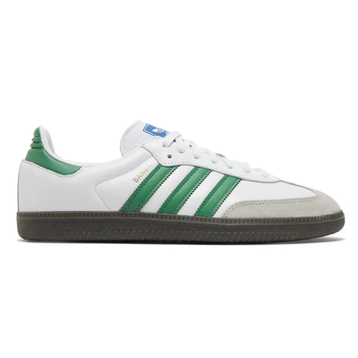 Adidas Originals Samba OG White Green Leather Shoes Men`s Size 12 IG1024