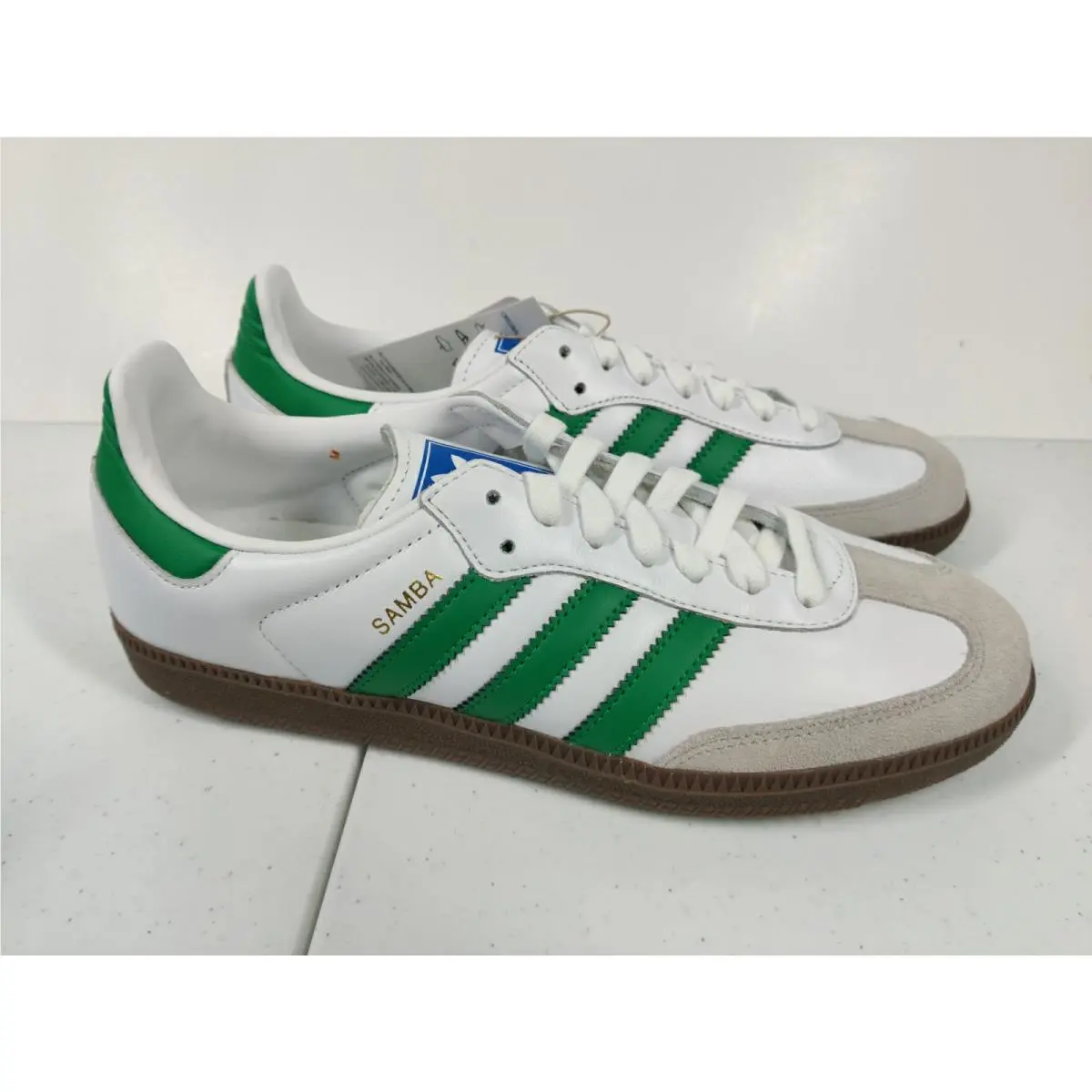 Adidas shoes - adidas Samba - Samba - IG1024 - WHITE/GREEN/GUM 1