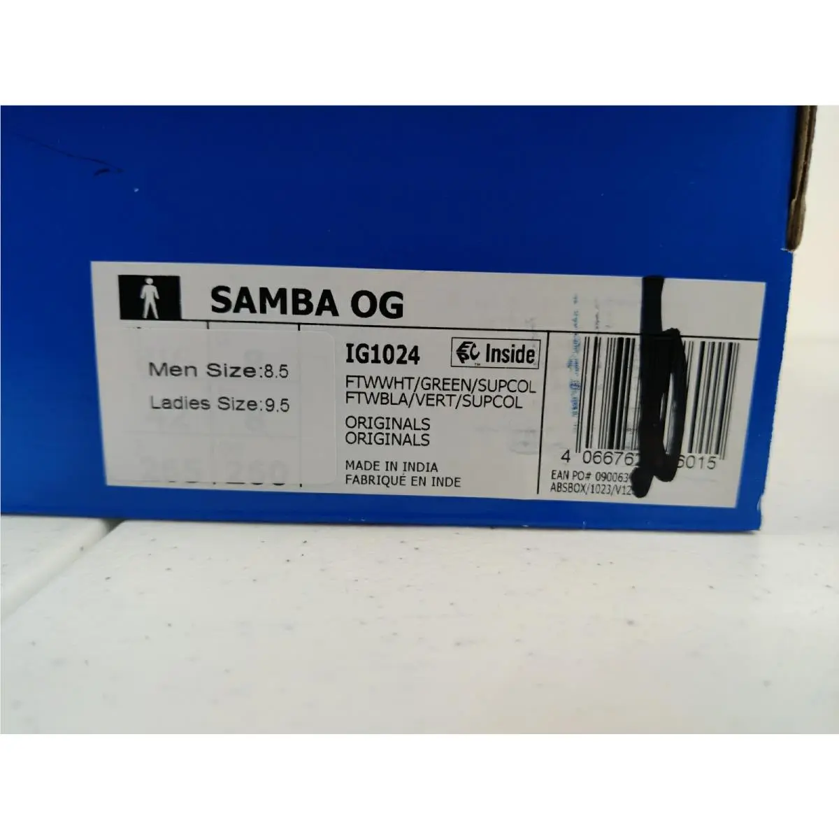 Adidas shoes - adidas Samba - Samba - IG1024 - WHITE/GREEN/GUM 7