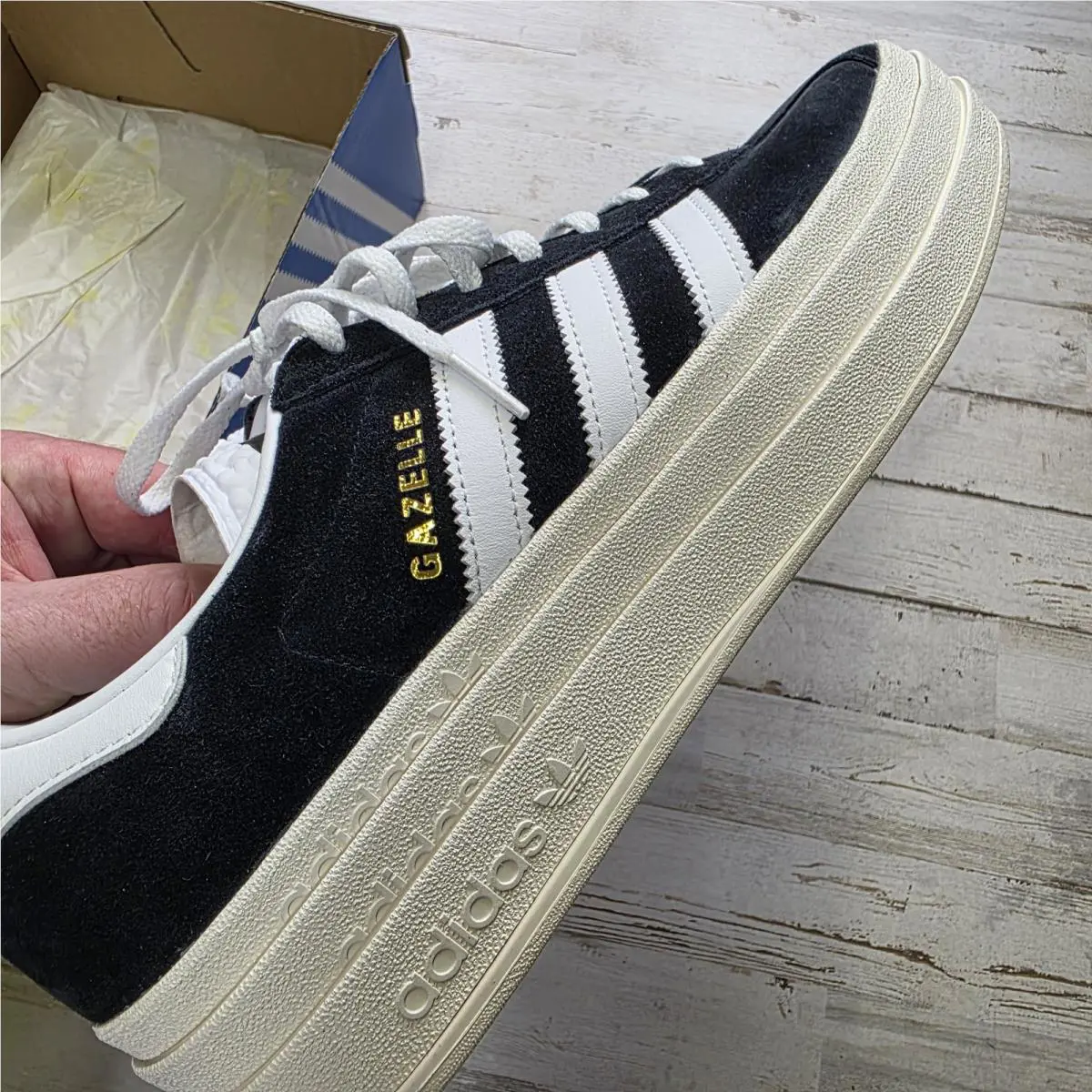 Adidas shoes - Adidas Gazelle Bold - Gazelle Bold - HQ6912 - White (UPC: 195747771396) 4