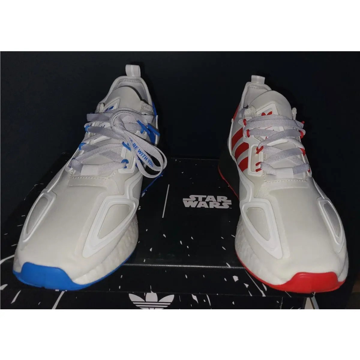 Adidas shoes - ZX 2K BOOST - BOOST - CLOUD WHITE/SCARLET/CORE BLACK (UPC: 194817274553) 2