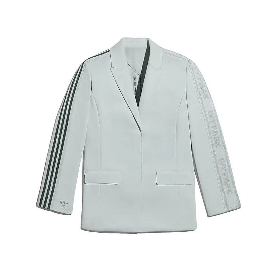 Adidas x Ivy Park Blazer Jacket Plus Size 3X Green Tint Three Striped