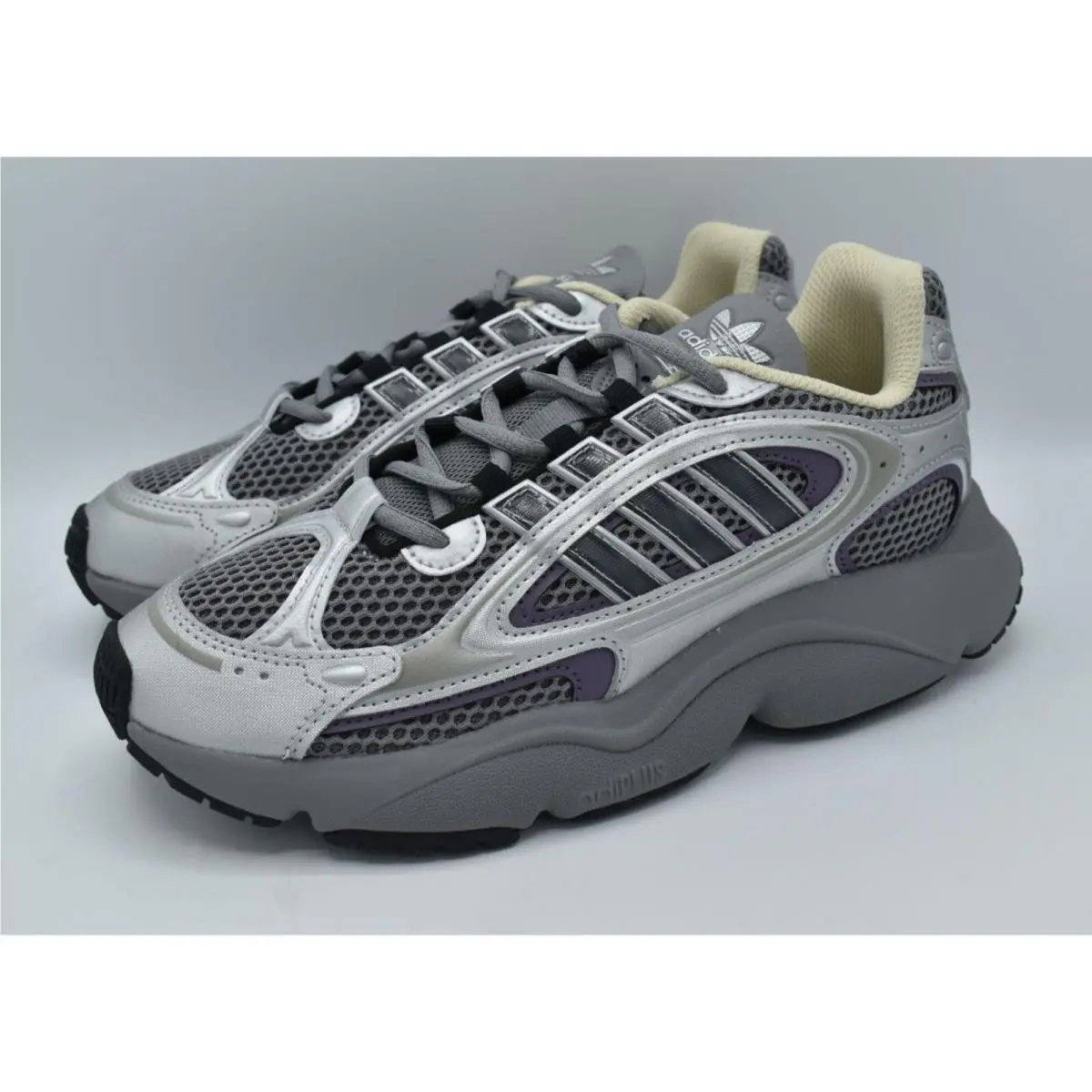 Adidas Originals Womens Size 11 Ozmillen Grey Core Black Violet Shoes Sneakers