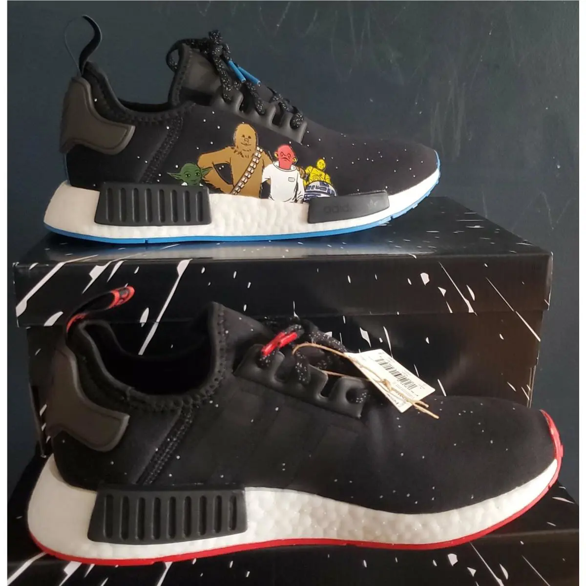 Adidas shoes - adidas NMD R1 - NMD - Core Black / Core Black / Cloud White (UPC: 194816130805) 2