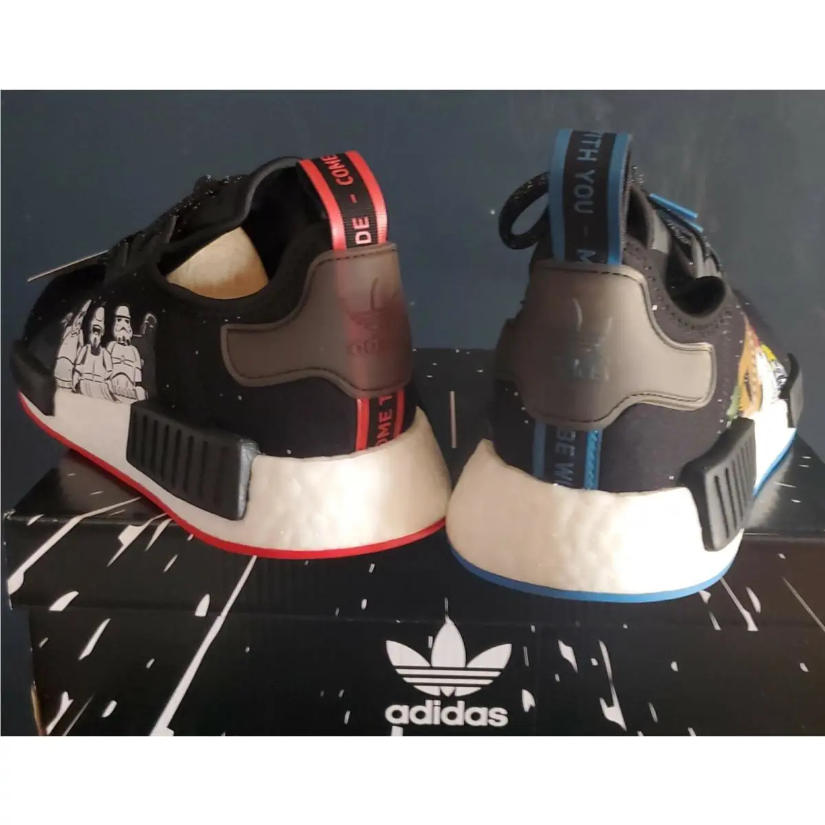 Adidas shoes - adidas NMD R1 - NMD - Core Black / Core Black / Cloud White (UPC: 194816130805) 3