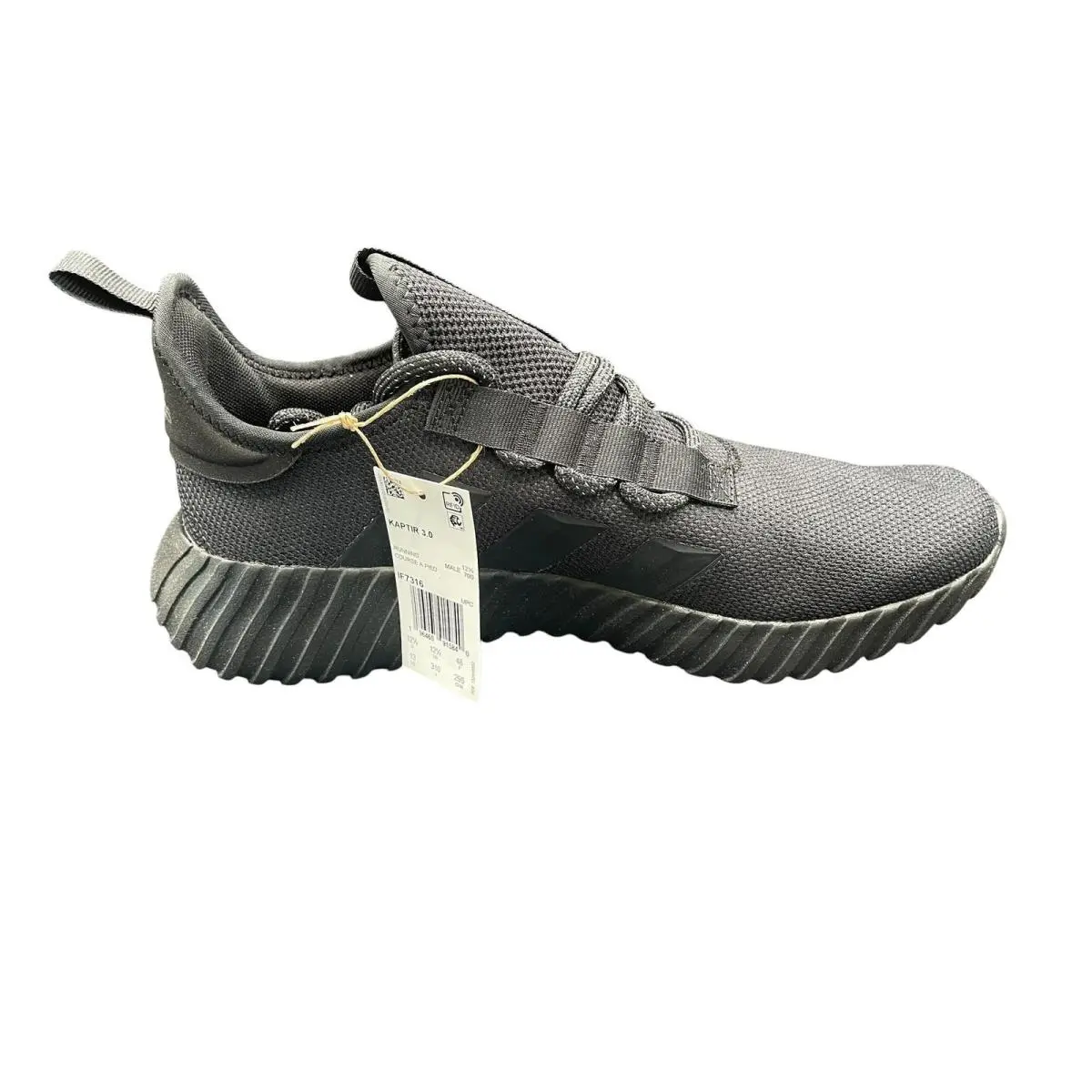 Adidas Men Running Sneaker Gym IF7316 Kaptir 3.0 Core Triple Black Size 13 M - Black