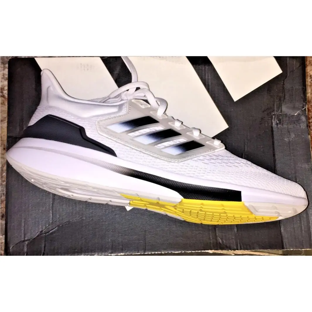 Adidas shoes - Adidas EQ21RUN - GW6728 - White/Black Beam / Yellow 12
