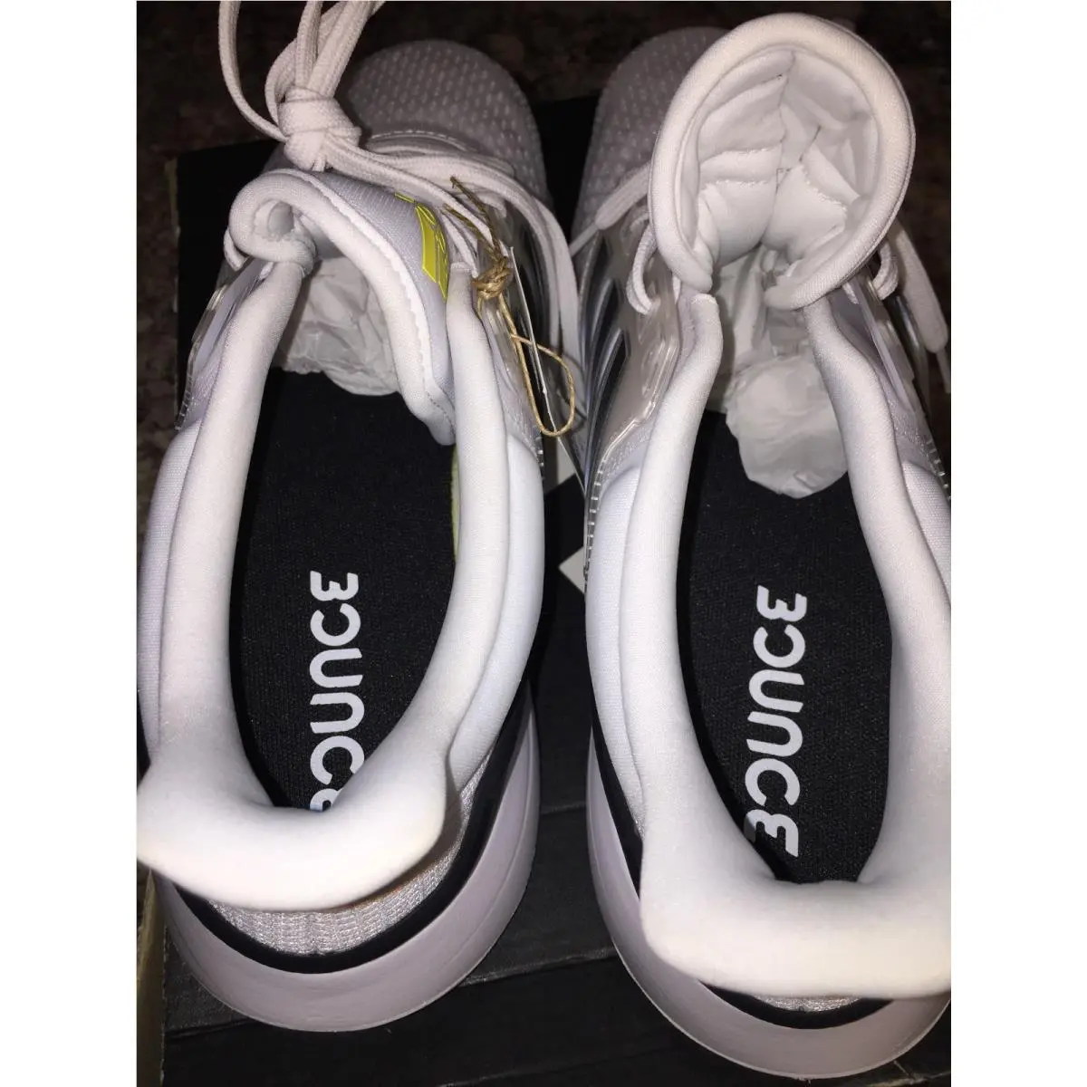 Adidas shoes - Adidas EQ21RUN - GW6728 - White/Black Beam / Yellow 7