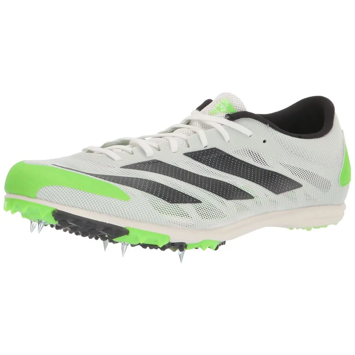 Adidas Unisex Adizero Xcs Track and Field Shoe White/night Metallic/solar Green