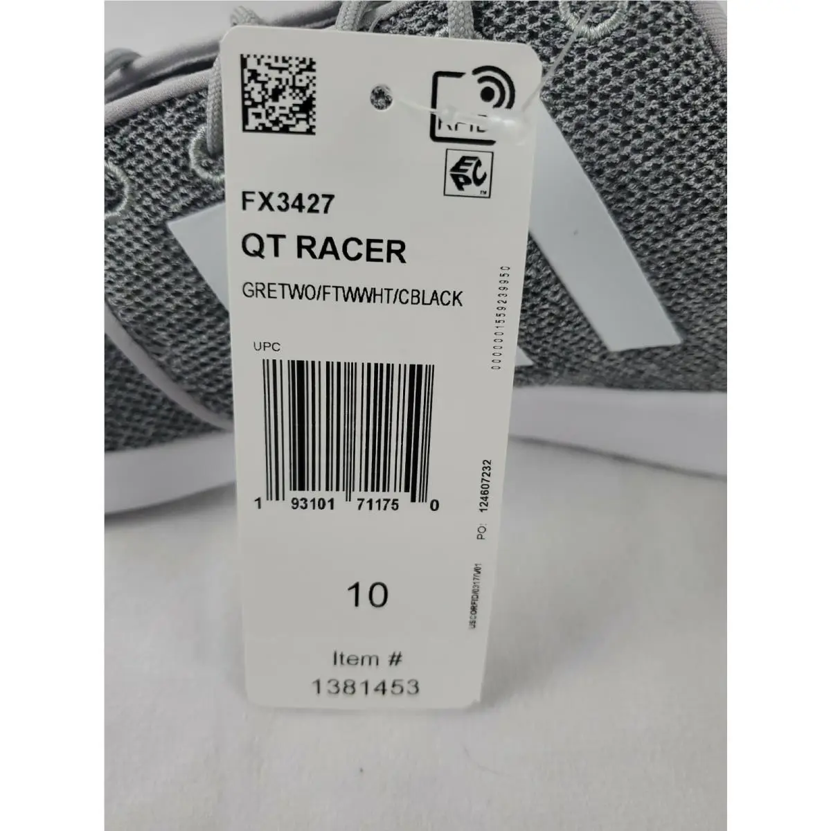 Adidas shoes - adidas QT Racer - Racer - Gray (UPC: 193101711750) 4