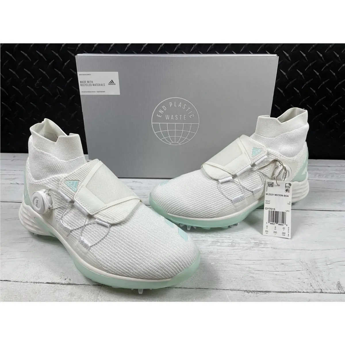 Adidas Wmns 9.5 ZG21 Motion Boa Golf Shoes GY7615 “primegreen Boa Mid-non Dyed”