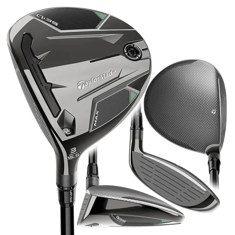 Taylormade Men Qi35 Max Fairway Wood - 25 - Chrome