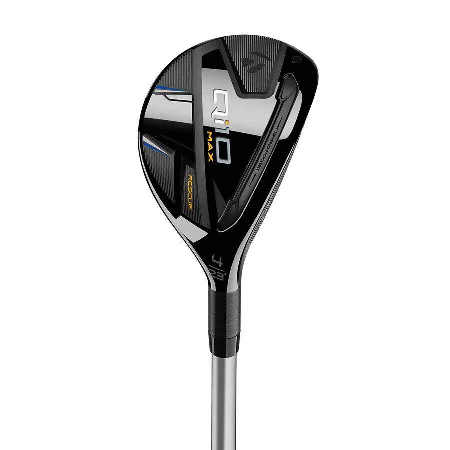 Lefty Taylormade Qi10 Max 3 Rescue Hzrdus Gen4 Stiff Flex Oversize Grip