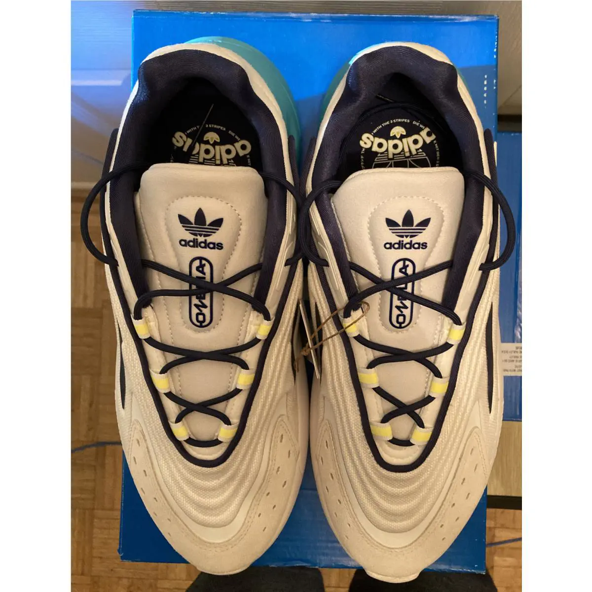 Adidas shoes - adidas Ozelia - Ozelia - IF3526 - White Dark Blue Yellow (UPC: 195734282997) 2