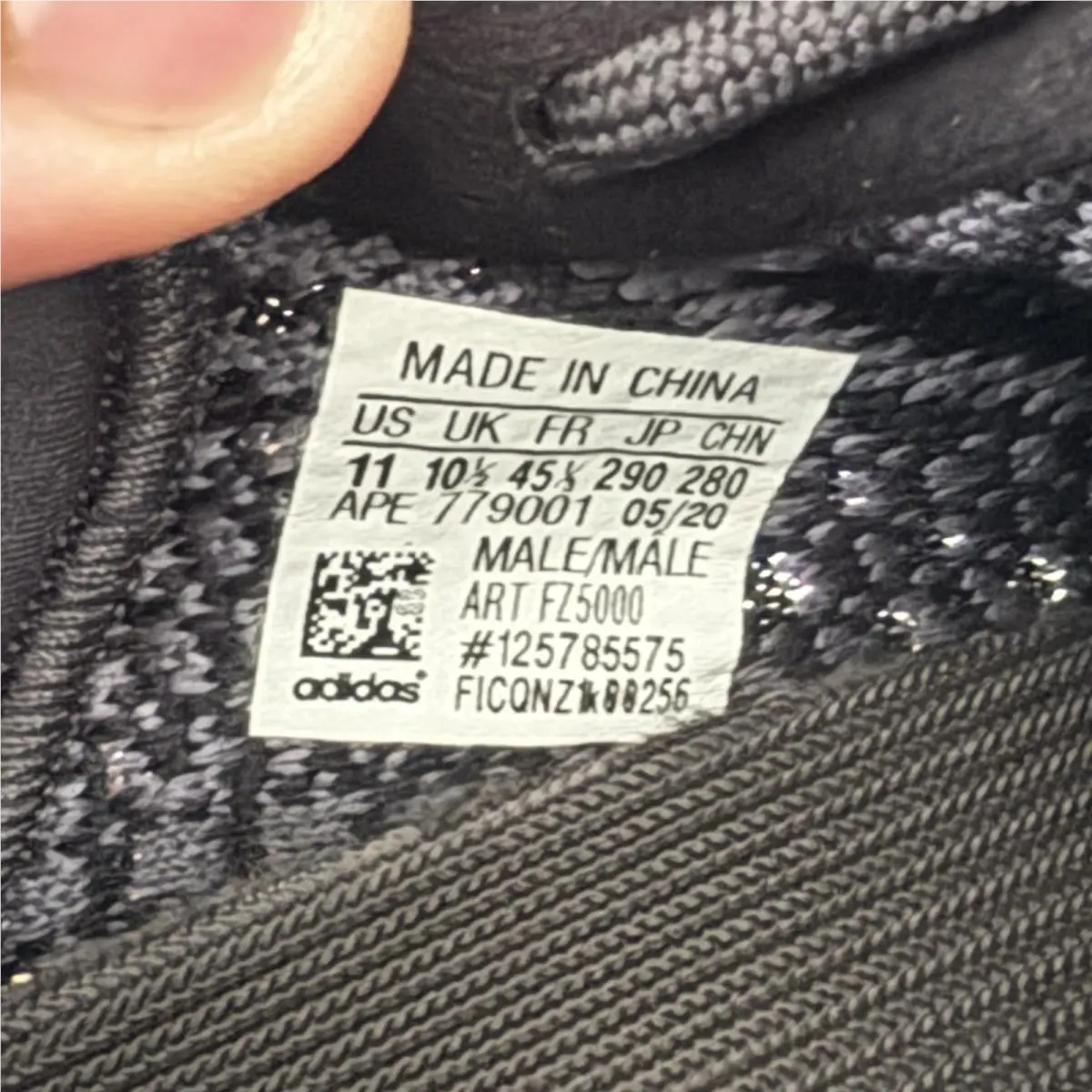 Adidas shoes - adidas Yeezy Boost 350 V2 - FZ5000 - Black, Manufacturer: Asriel/Asriel/Asriel (UPC: 0194816628142) 5