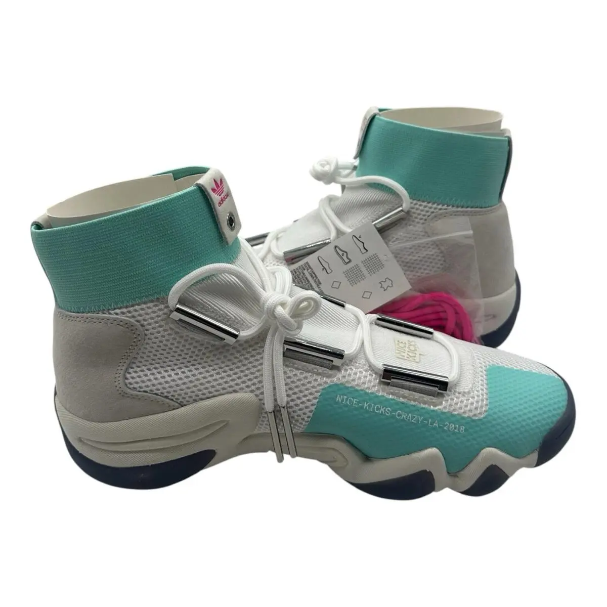 Adidas shoes - adidas Crazy 8 - Crazy - DB1788 - White, Manufacturer: White/Teal/Purple 5
