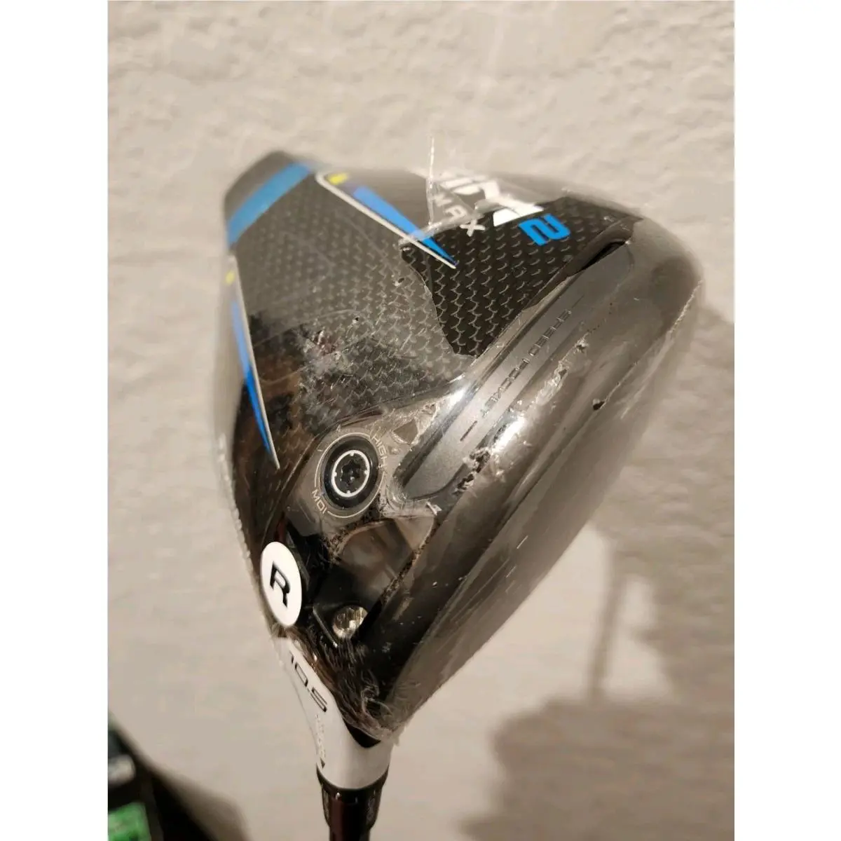 Taylormade Golf SIM2 Max Driver 10.5 Regular Flex Ventus Blue 5 No Headcover - Blue