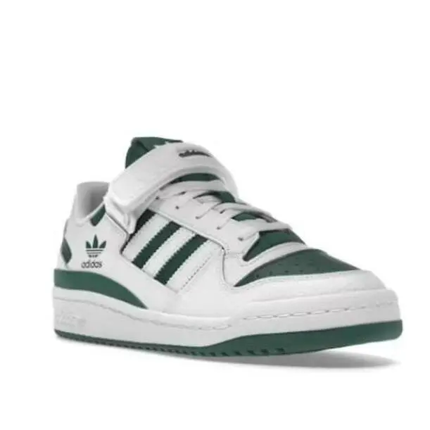 Forum Low `white Collegiate Green` GY8556 Sz 4 by Adidas