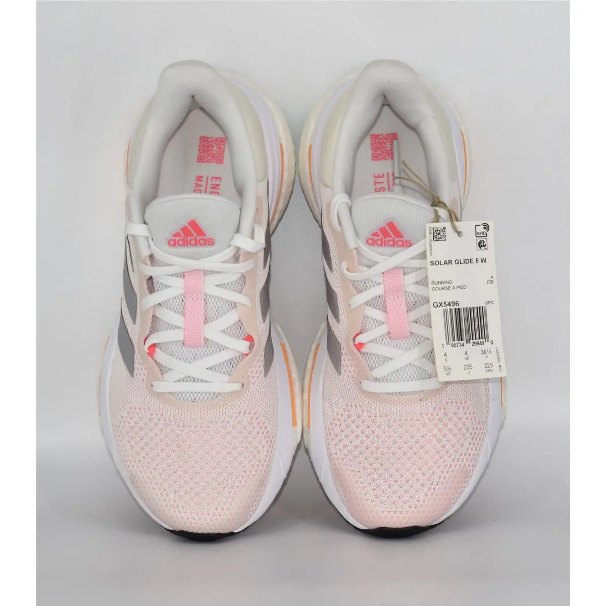 Adidas shoes - adidas Solar Glide - Solar Glide - GX5496 - White/Silver/Light Orange 1