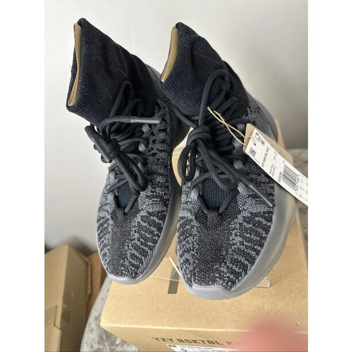 Yeezy Knit Bsktbl Slate Blue Mens Size 5 GV8294 by Adidas