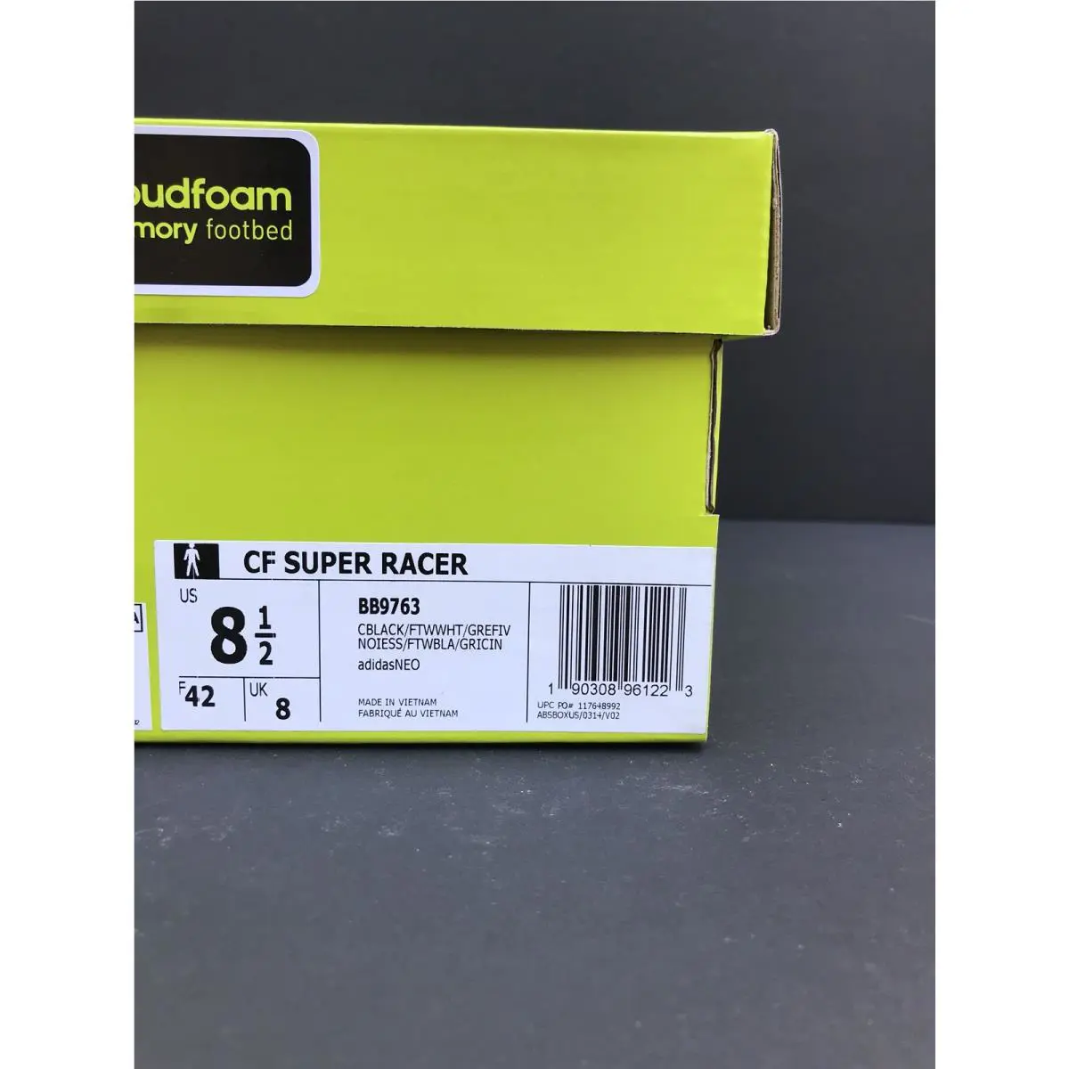 Adidas shoes - CF Super Racer - Super Racer - BB9763 - Black/White/Grey Five 9