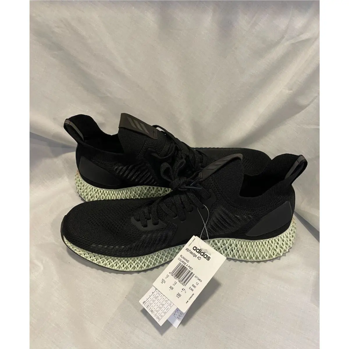Adidas shoes - adidas Alphaedge 4D Running - Alphaedge Running - EF3453 - Black (UPC: 192618738236) 0