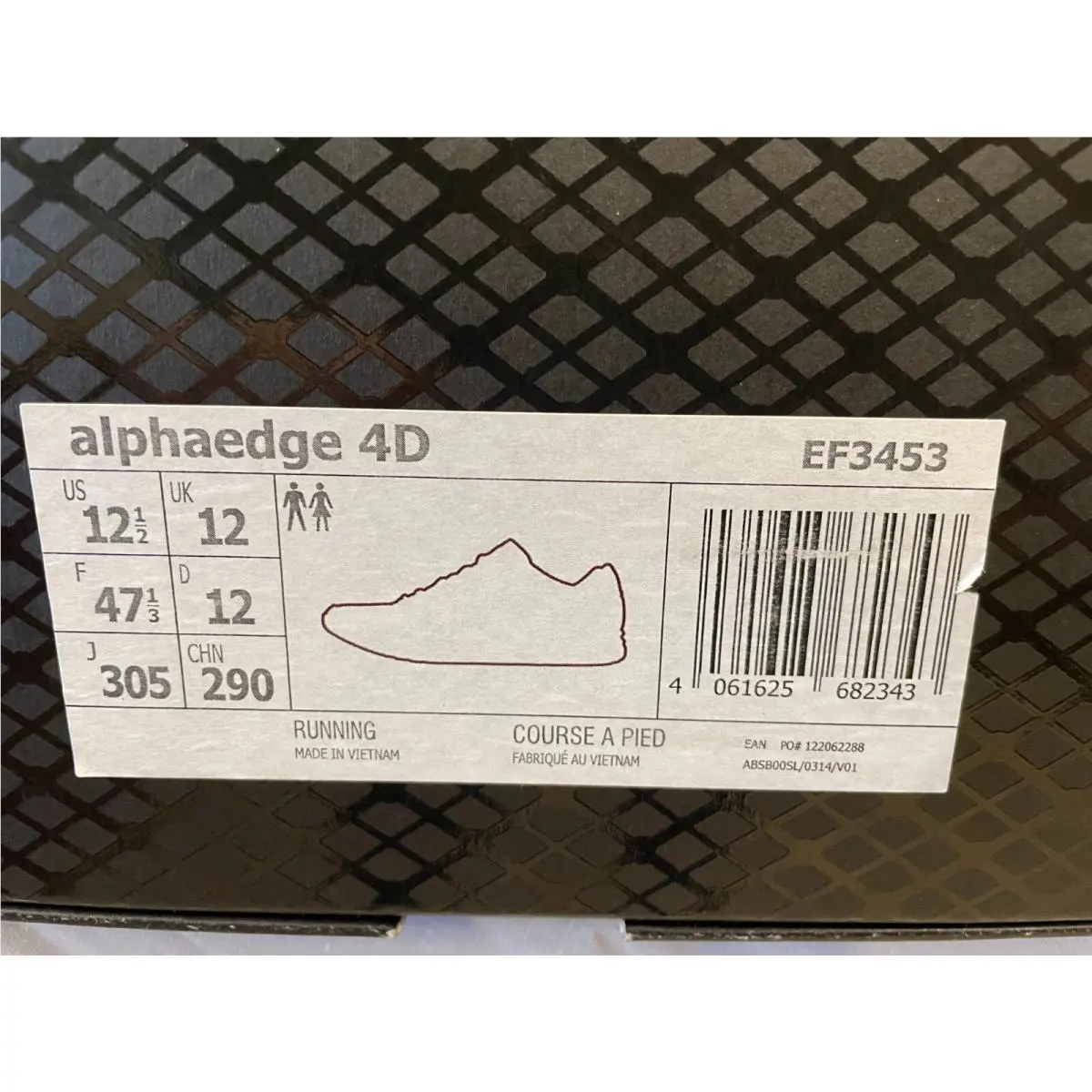 Adidas shoes - adidas Alphaedge 4D Running - Alphaedge Running - EF3453 - Black (UPC: 192618738236) 6