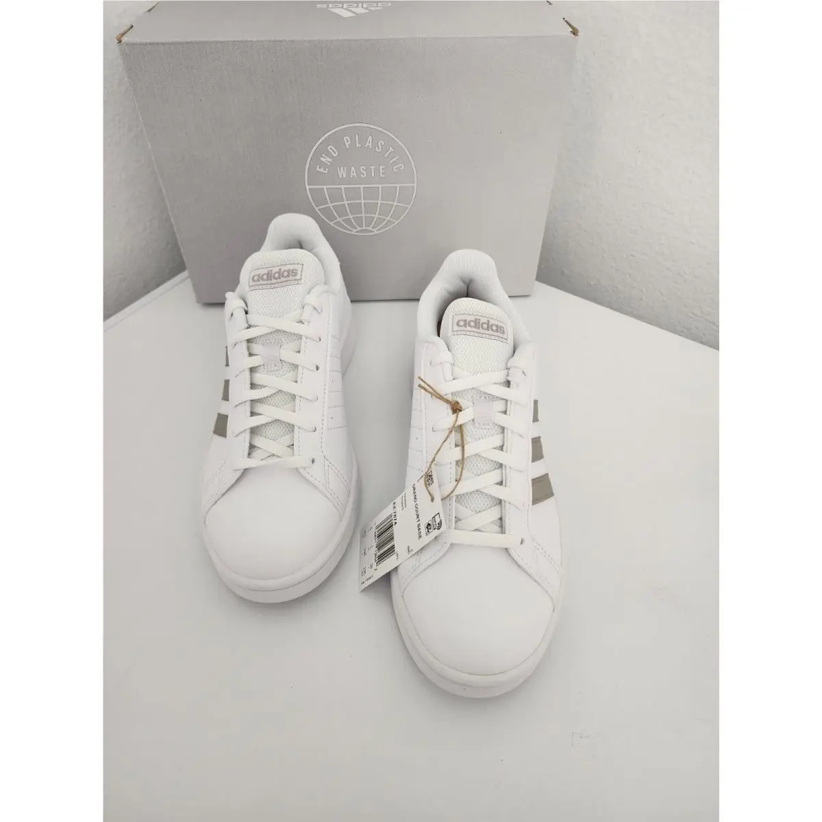 Adidas shoes - Grand Court base - Grand Court base - EE7874 - Ftwwht/Plamet/Ftwwht (UPC: 192611130761) 0