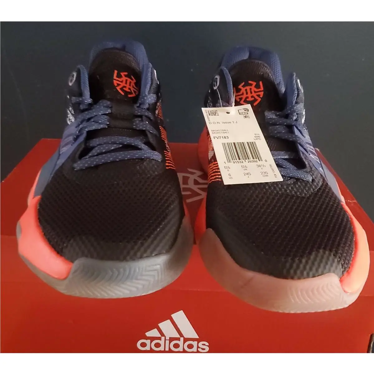 Adidas shoes - D.O.N.ISSUE - Core Black / Tech Indigo / Tech Purple (UPC: 191532293920) 2