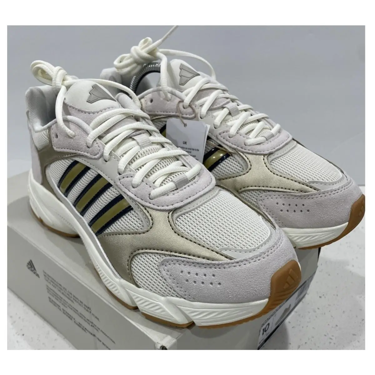 Adidas Women`s Crazychaos 2000 Running Sz 10 Women White/silver