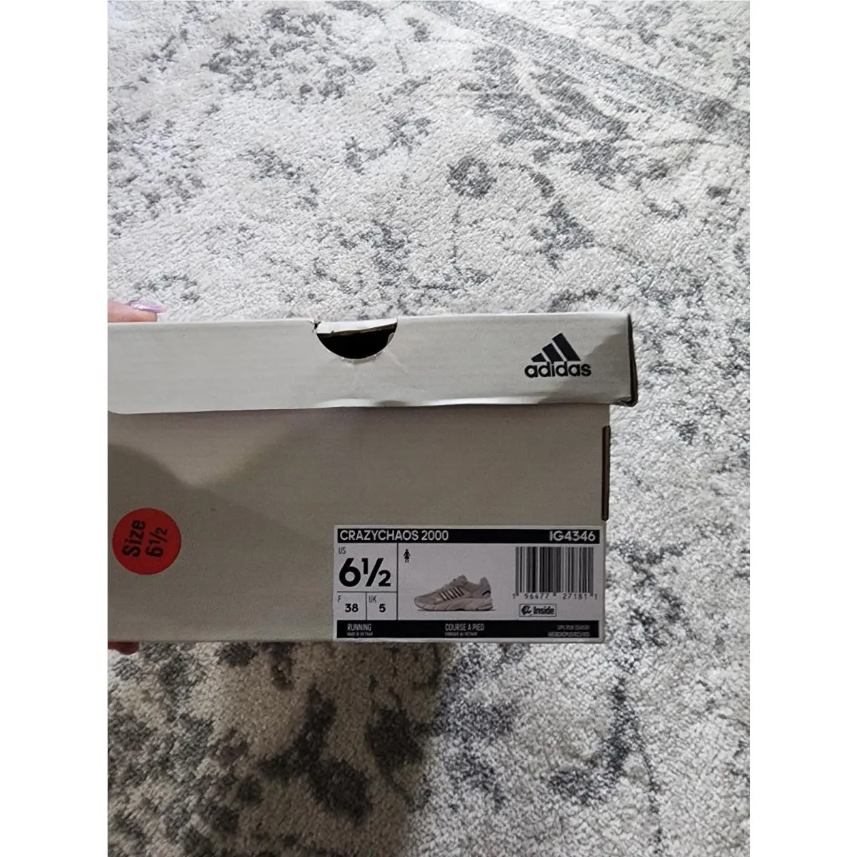 Adidas shoes - adidas Crazychaos 2000 Running - Crazychaos Running - IG4346 - Off White (UPC: 196477271811) 7