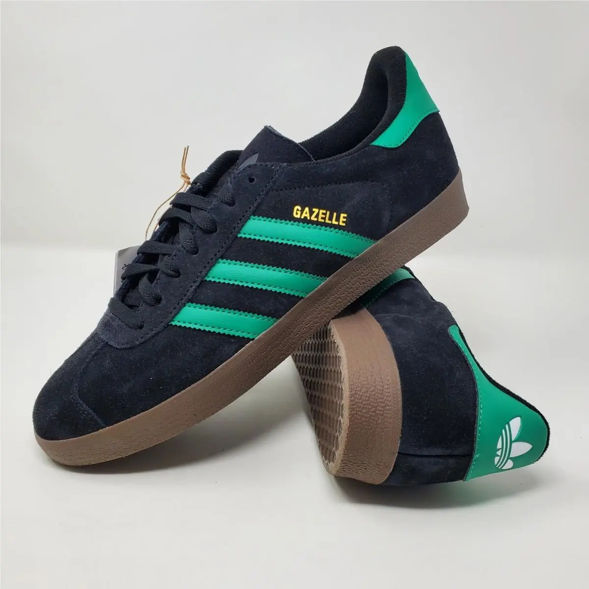 Adidas Originals Gazelle Core Black Court Green JH5394 Men`s Size 10.5