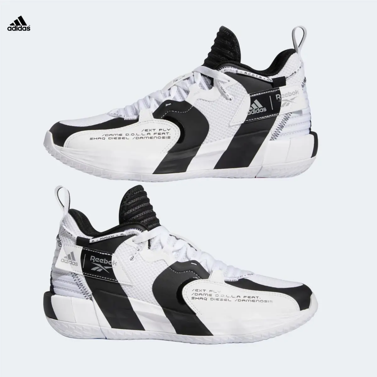 Adidas shoes - adidas Shaq Shaqnosis - Shaq Shaqnosis - H00427 - Cloud White / Silver Metallic / Core Black (UPC: 194818779361) 5