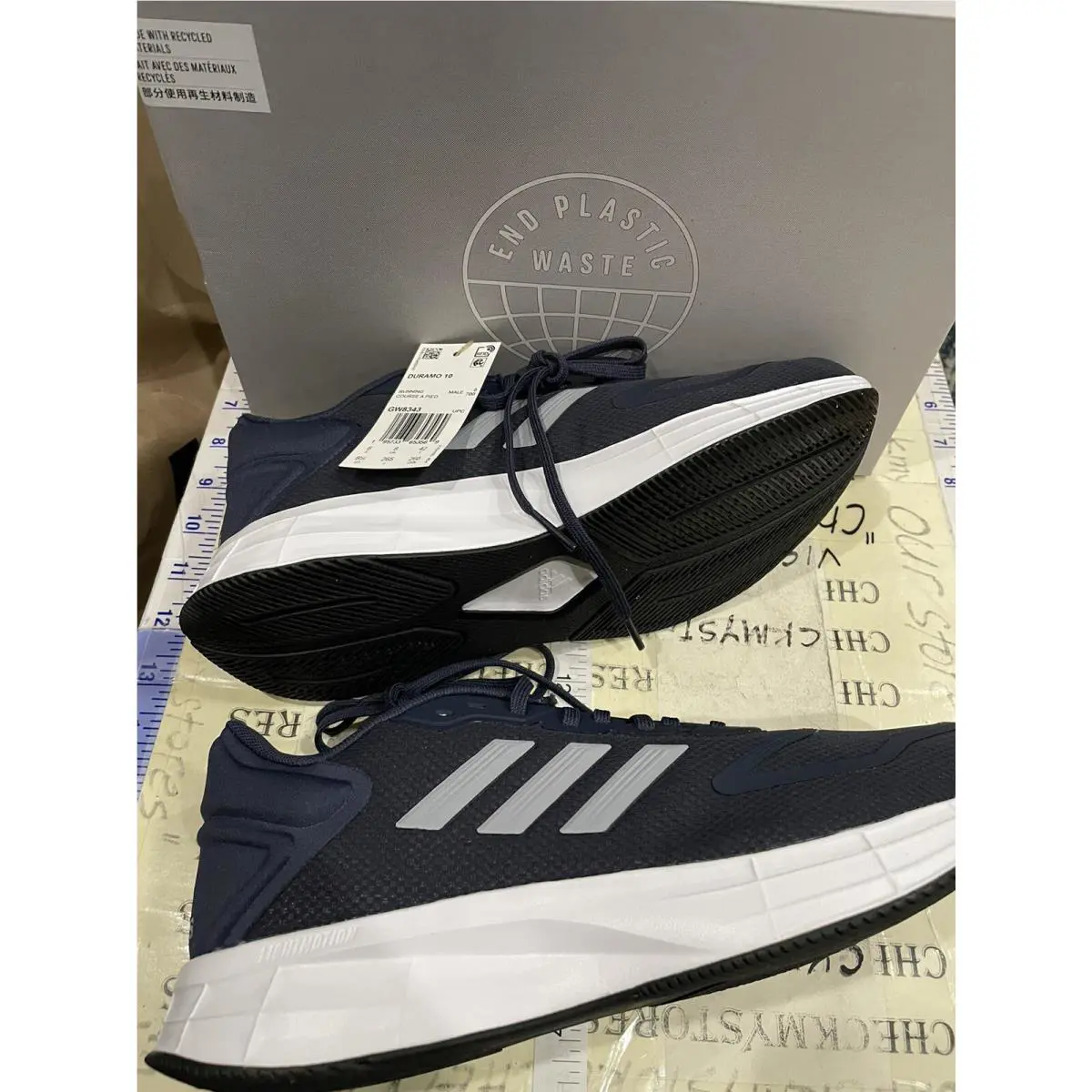 Adidas shoes - adidas Duramo 10 - Duramo - adidas Duramo 10 - Navy Grey Multi (UPC: 0195733653569) 8