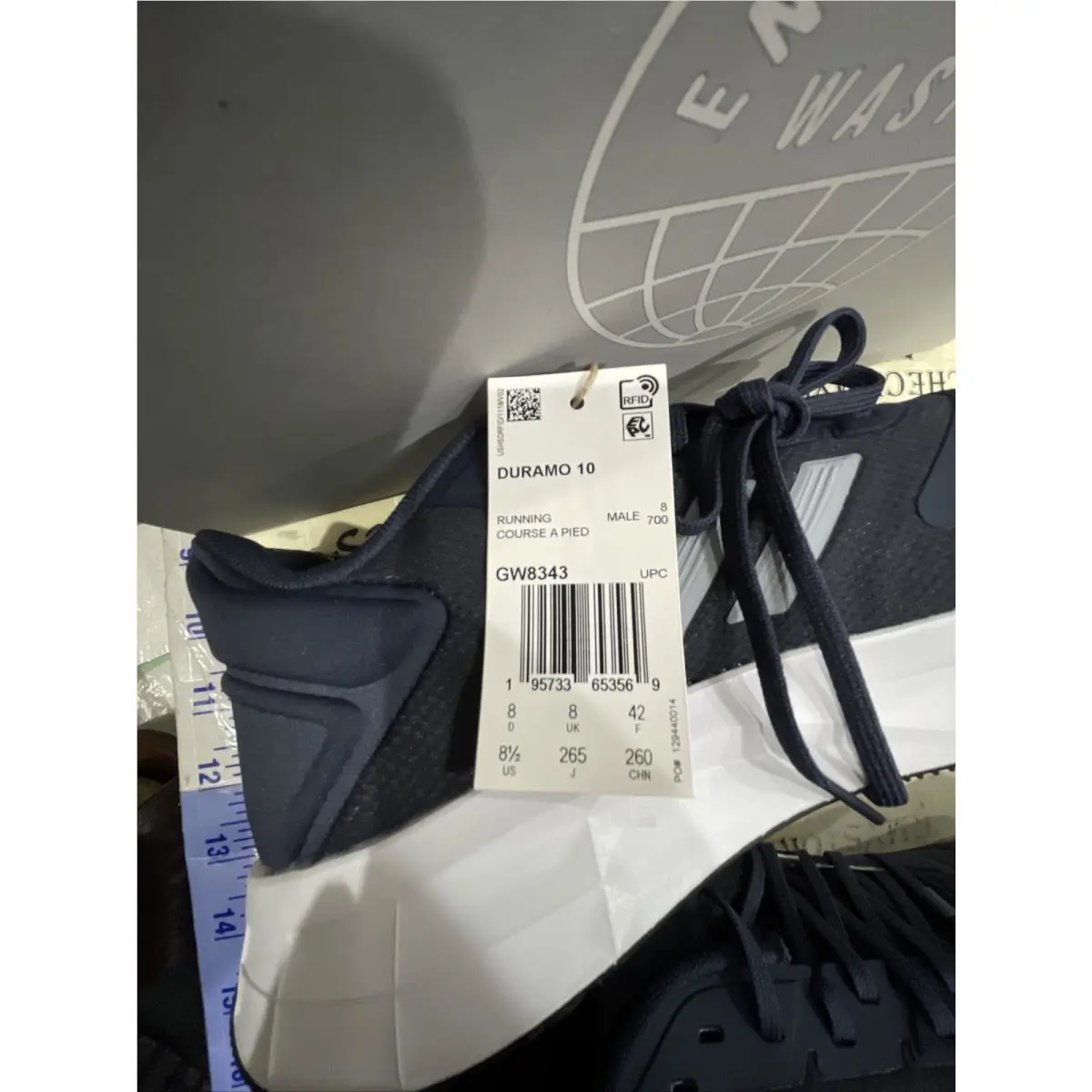 Adidas shoes - adidas Duramo 10 - Duramo - adidas Duramo 10 - Navy Grey Multi (UPC: 0195733653569) 9