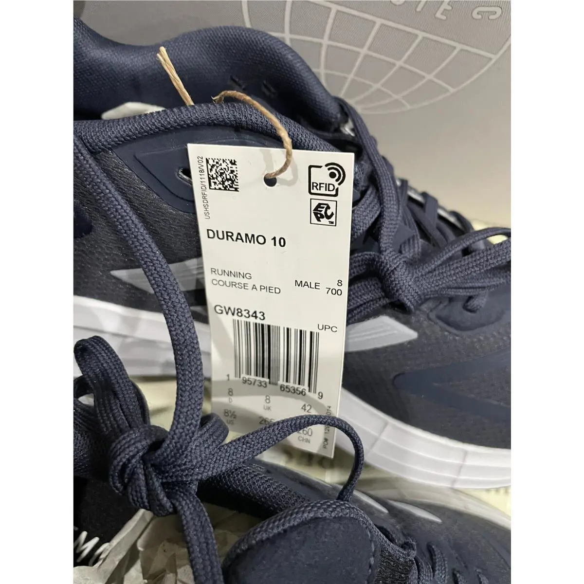 Adidas shoes - adidas Duramo 10 - Duramo - adidas Duramo 10 - Navy Grey Multi (UPC: 0195733653569) 4