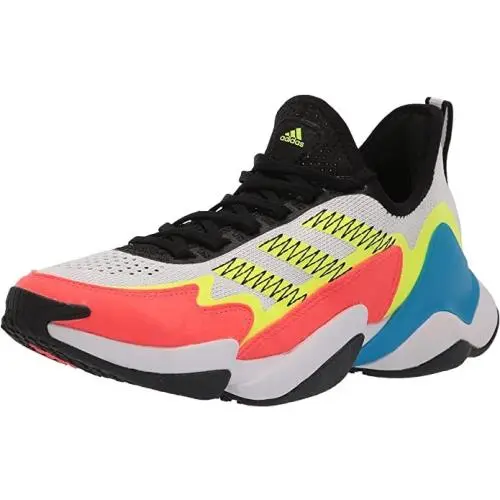Adidas Mahomes Impact Flx Mens 11.5 Women`s 12.5 White Solar Yellow Metallic