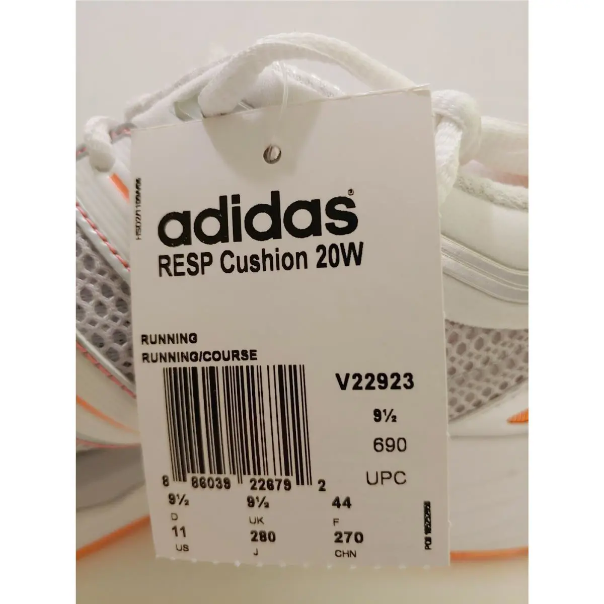 Adidas shoes - RESP Cushion - RESP Cushion - Gray, white with orange and pink 3