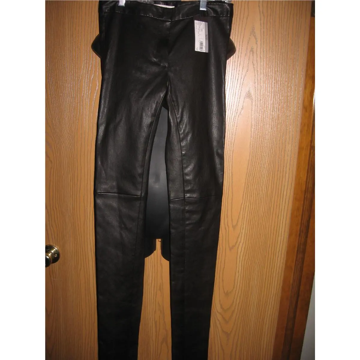 Prada Leather Pants Black Soft Size 38