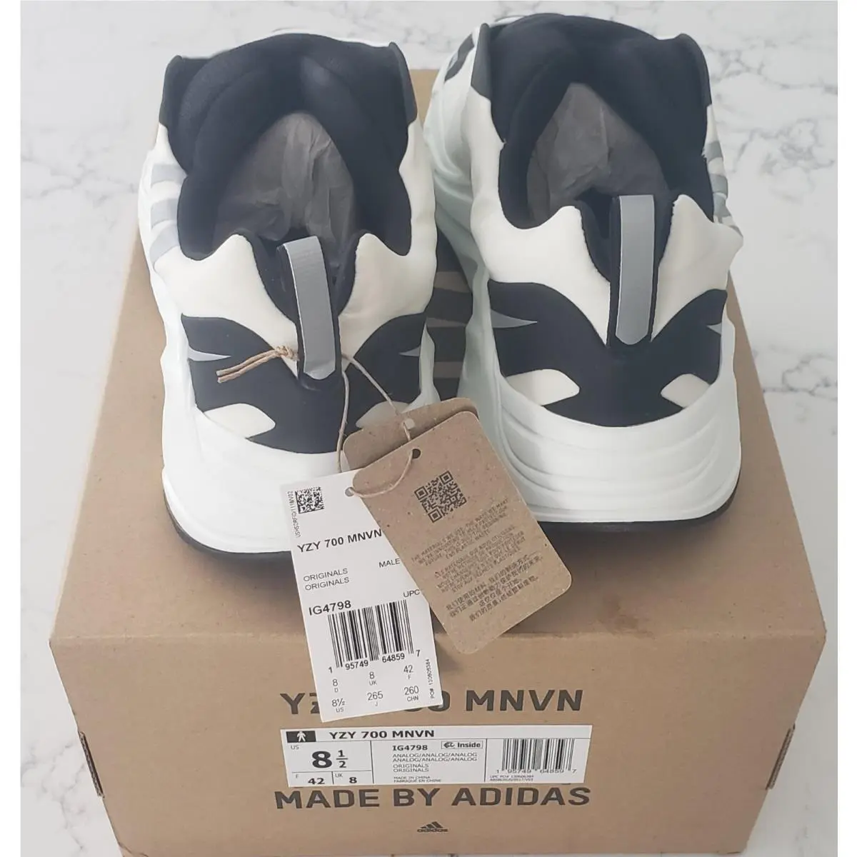 Adidas shoes - adidas Yeezy Boost 700 MNVN - IG4798 - White (UPC: 195749648597) 0