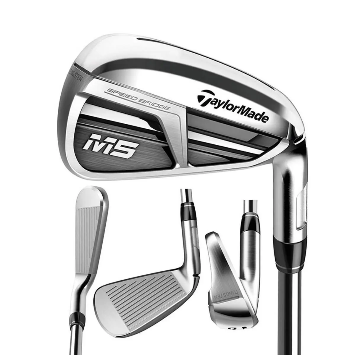 Lefty Taylormade M5 4-9+PW Iron Set Steel True Temper XP100 Regular Flex