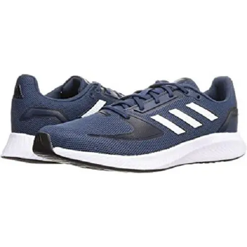 Adidas Run Falcon 2.0 Running Sneakers Trainers Sport Men Shoes Navy Size 12 - Crew Navy/White/Legend Ink - GZ8077