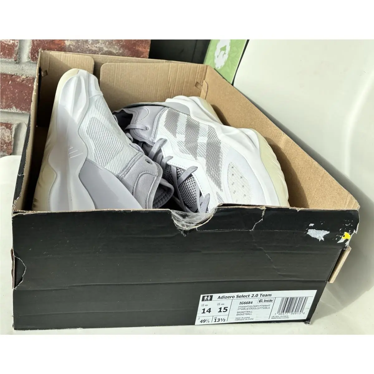 Adidas shoes - Adidas Adizero Select 2.0 Team - IG6684 - Cloud White/Glory Grey (UPC: 0196477569130) 5