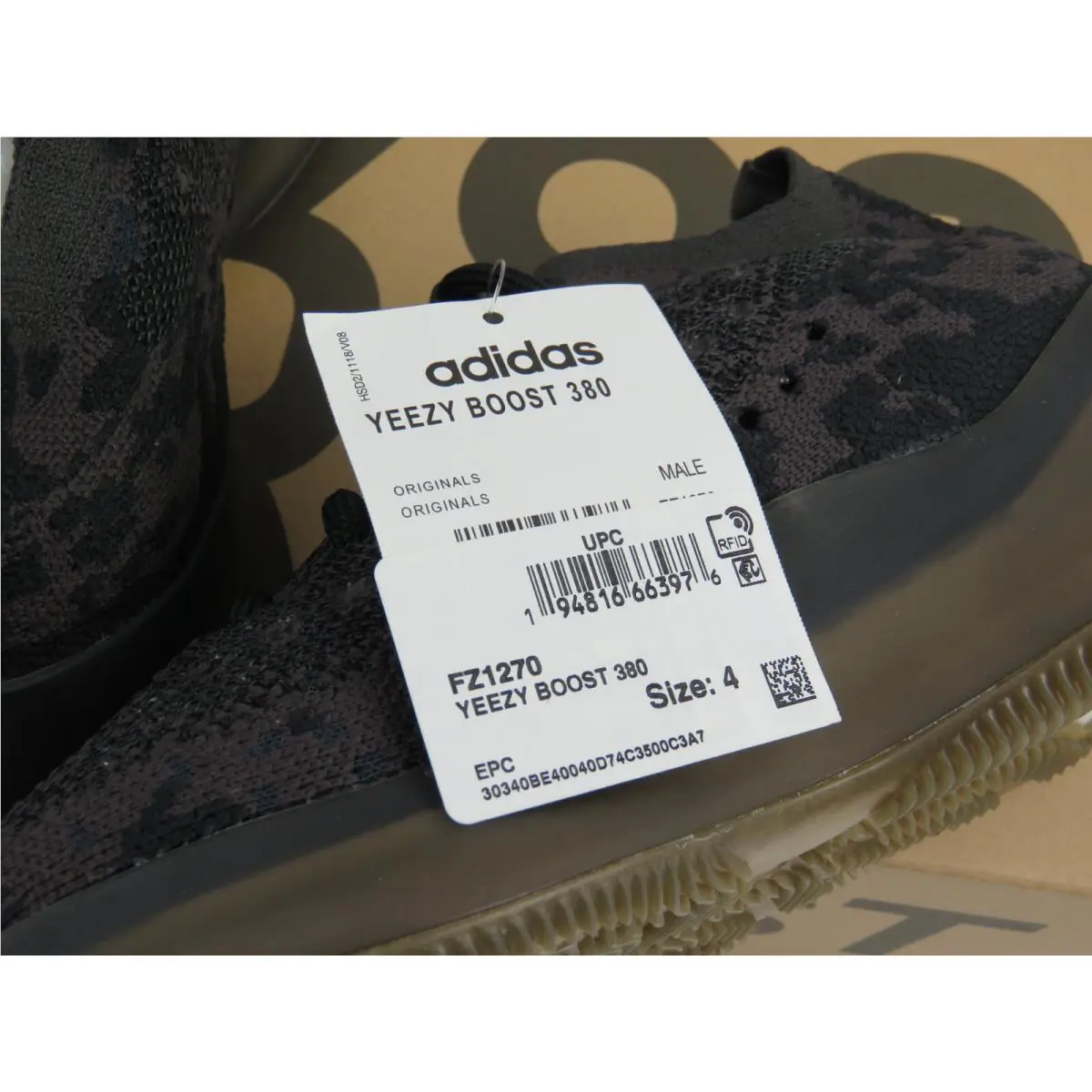 Adidas shoes - adidas Yeezy Boost 380 - Yeezy Boost - FZ1270 - Black 5